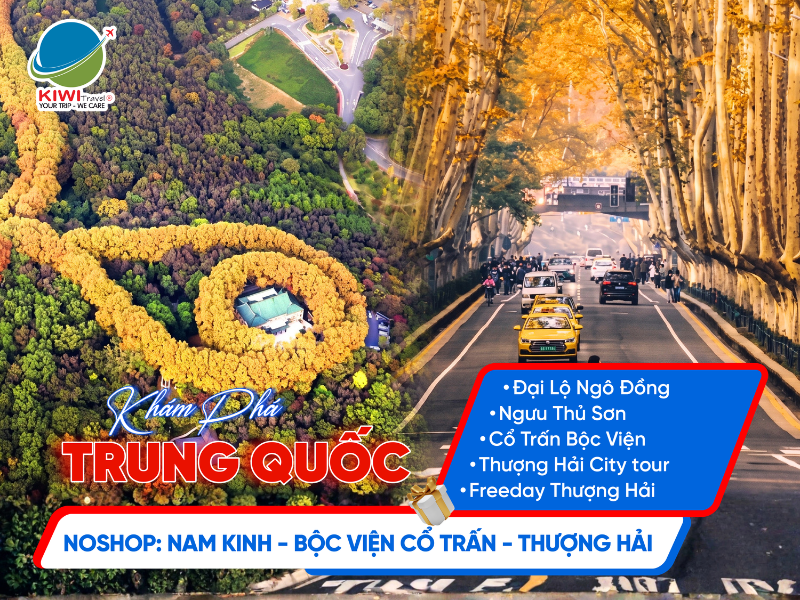 TRUNG QUỐC: NOSHOP NAM KINH - BỘC VIỆN - THƯỢNG HẢI