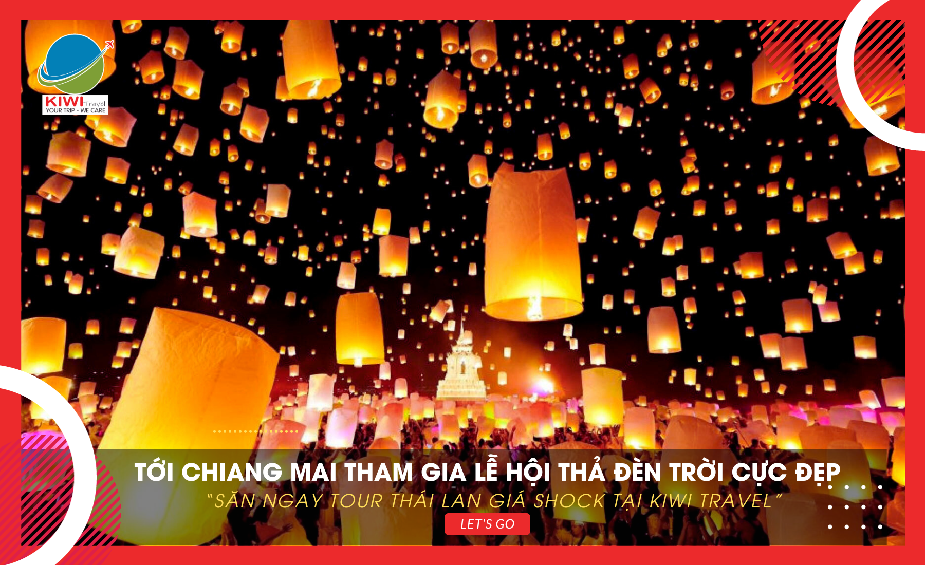 Lễ hội thả đèn trời Yi Peng ở Chiang Mai - Thái Lan
