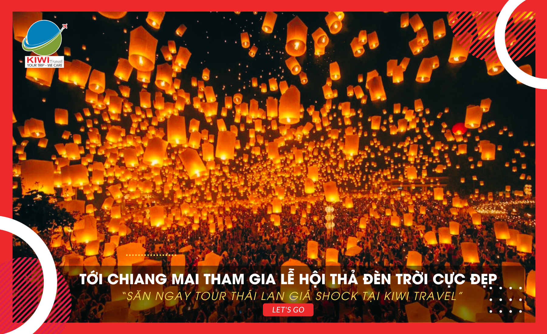 Lễ hội thả đèn trời Yi Peng ở Chiang Mai - Thái Lan