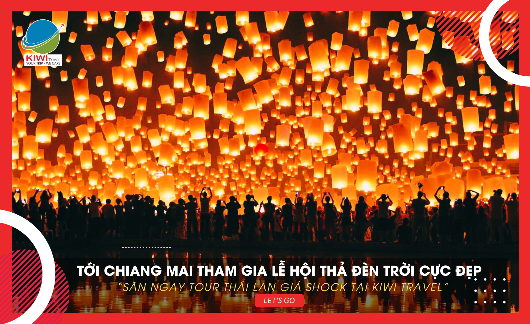 Lễ hội thả đèn trời Yi Peng ở Chiang Mai - Thái Lan