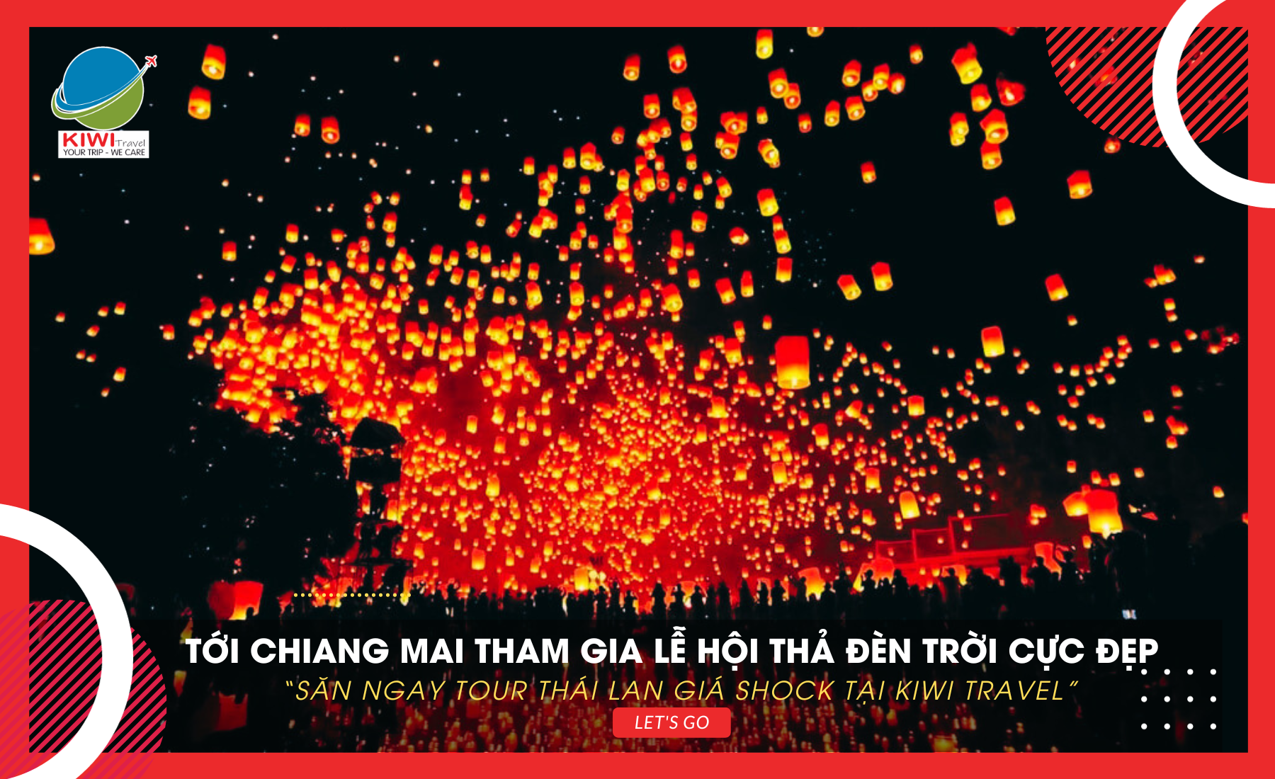 Lễ hội thả đèn trời Yi Peng ở Chiang Mai - Thái Lan