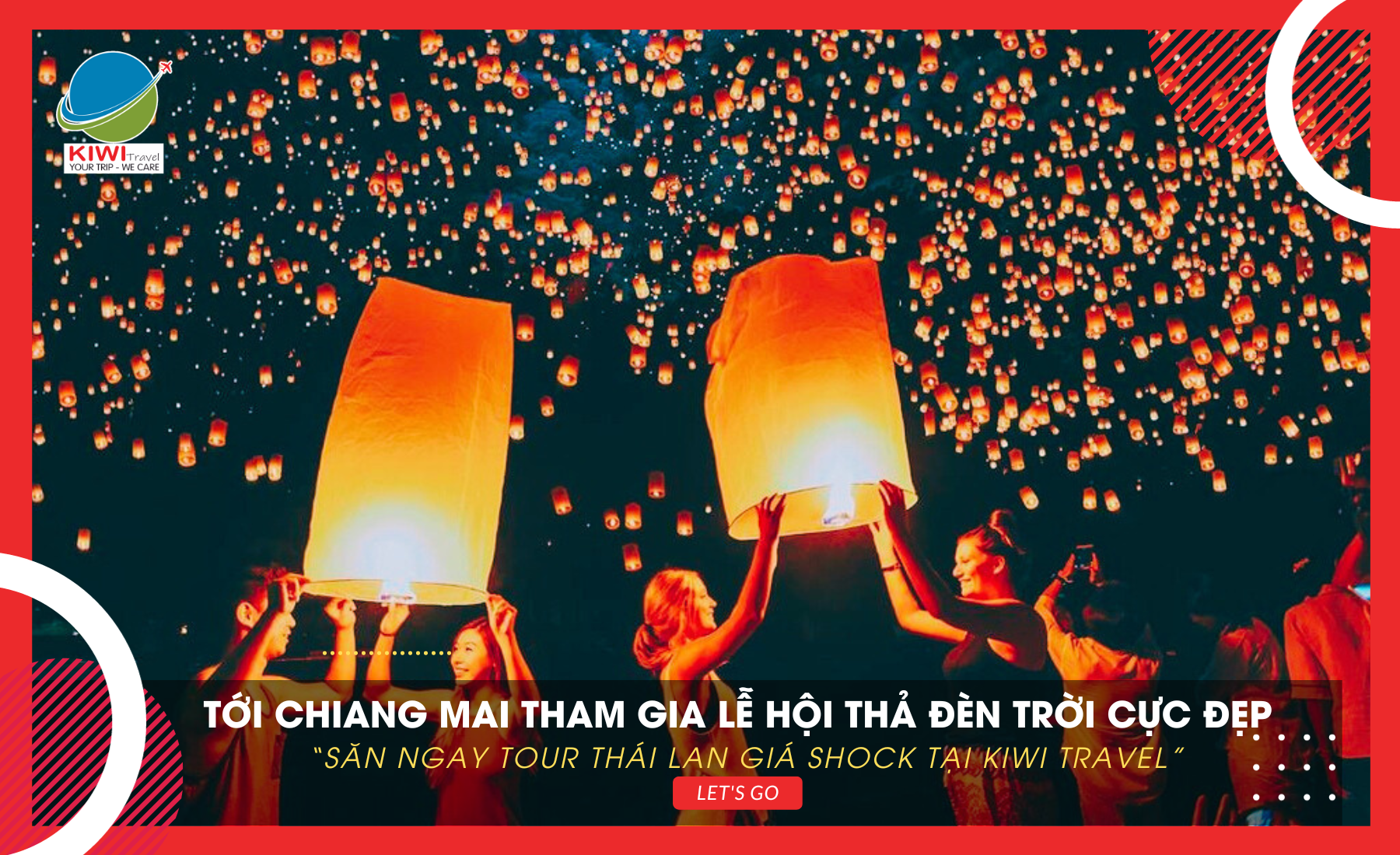 Lễ hội thả đèn trời Yi Peng ở Chiang Mai - Thái Lan