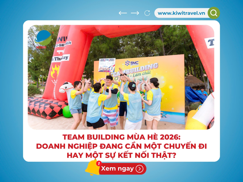 TEAM BUILDING MÙA HÈ 2026: DOANH NGHIỆP ĐANG CẦN MỘT CHUYẾN ĐI HAY MỘT SỰ KẾT NỐI THẬT?