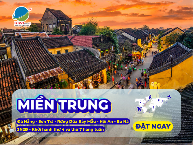 Đà Nẵng - Sơn Trà - Rừng Dừa Bảy Mẫu - Hội An - Bà Nà - 3N2Đ - Khởi hành thứ 4 và thứ 7 hàng tuần