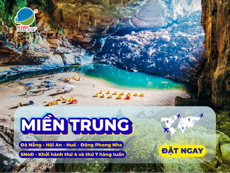 Đà Nẵng - Chùa Quan Thế Âm - Hội An - Huế - Động Phong Nha - 5N4Đ - Khởi hành thứ 4 và thứ 7 hàng tuần